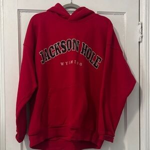 Wild Fable Red Graphic Hoodie